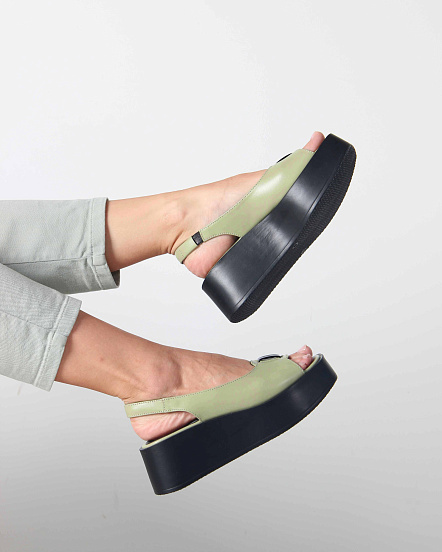 картинка Босоножки ED'ART 3020.22776'bl. Авокадо от интернет магазина