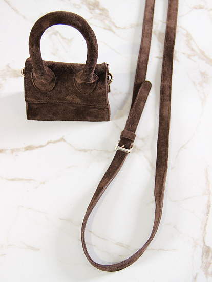 картинка Сумка ED`ART  J 01.Коричневая замша от интернет магазина