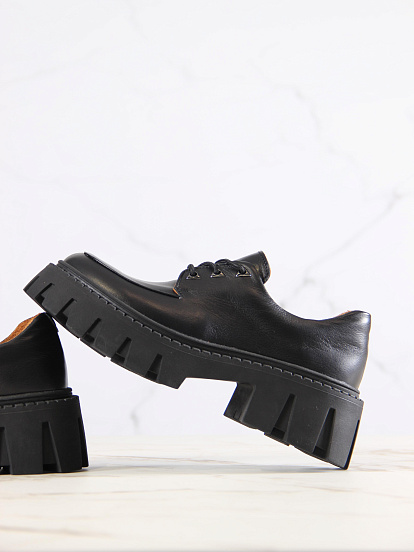 картинка Туфли полуботинки ED'ART 202.чанки'bl. black от интернет магазина