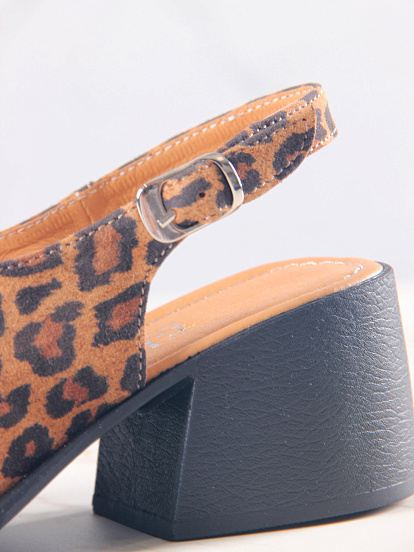 картинка Босоножки ED'ART 5031.23663'bl. коричневый леопард от интернет магазина