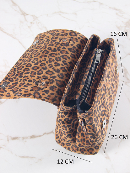 картинка Сумка-клатч ED'ART s06.коричневый леопард от интернет магазина