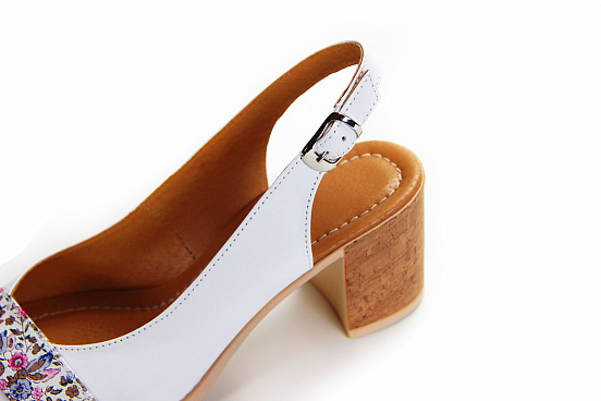 картинка Босоножки ED'ART 6007.624'be.white.flowers от интернет магазина