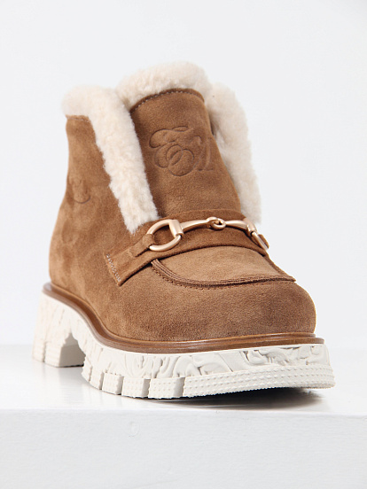 картинка Ботинки ED'ART 307. PODYUM141 'be.светло коричневый замша от интернет магазина