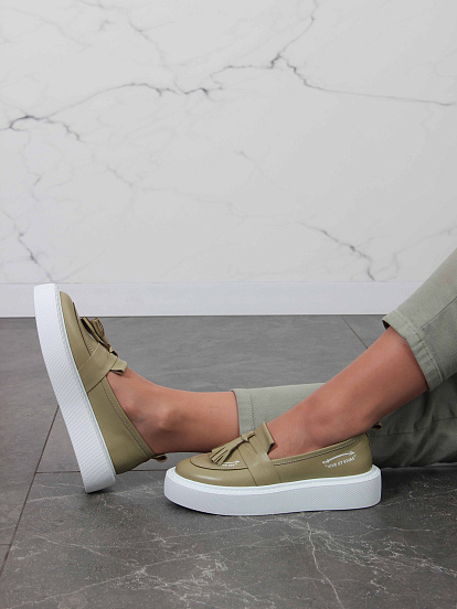 картинка Лоферы ED'ART 167.Lusi23'w. Авокадо-виктория от интернет магазина