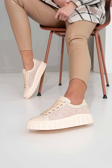 картинка Кеды ED'ART 146.91505'pu.Бежевый от интернет магазина