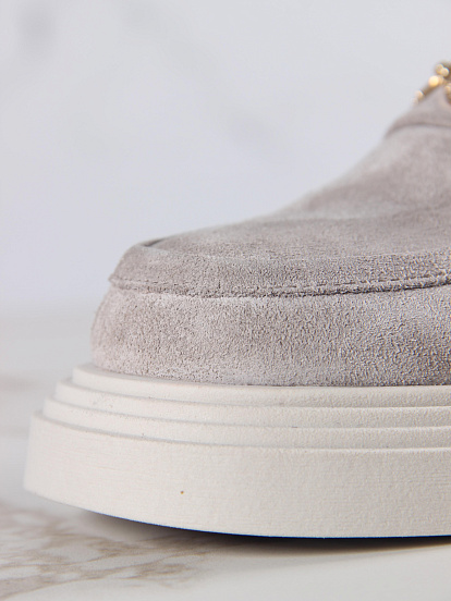 картинка Лоферы туфли ED'ART 173.1453'be. каменный замша от интернет магазина