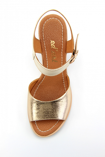 картинка Босоножки ED'ART 6008.624'be.gold-biege R от интернет магазина