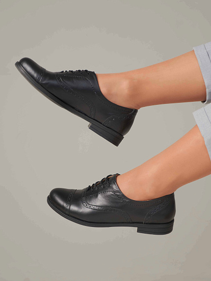 картинка Туфли полуботинки ED'ART 111.madonna'bl. Черный от интернет магазина