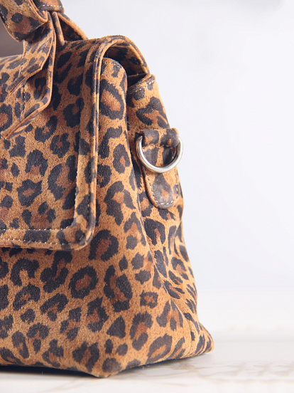 картинка Сумка-клатч ED'ART s06.коричневый леопард от интернет магазина