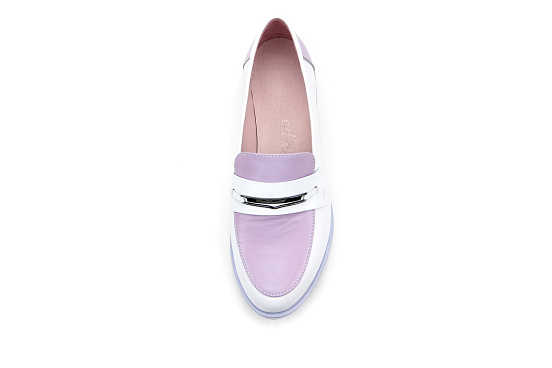 картинка Лоферы туфли ED'ART 117.madonna'l.white-lilac от интернет магазина