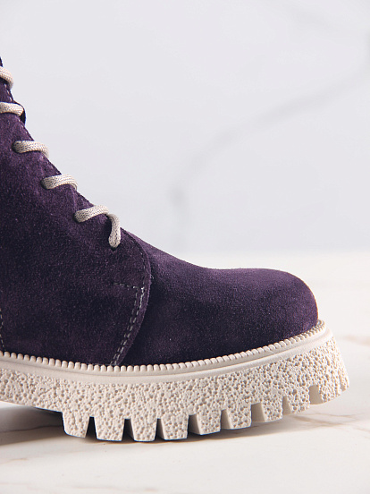 картинка Ботинки ED'ART 228.V.1541'be. сливовая замша от интернет магазина