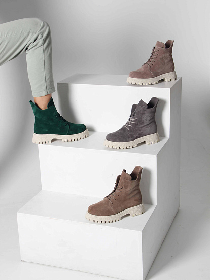 картинка Ботинки ED'ART 228.V.1541'be. Капучино замша от интернет магазина