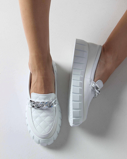 картинка Лоферы туфли ED'ART 145.91505'w.Белый от интернет магазина