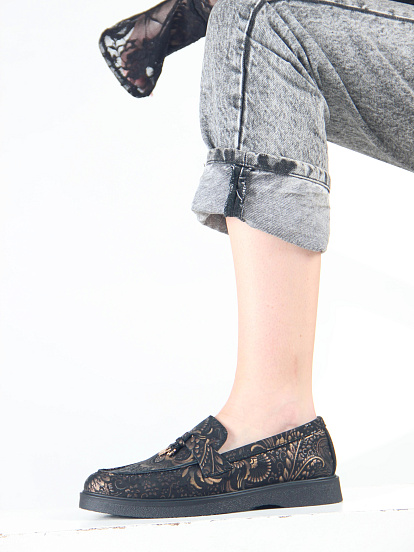 картинка Лоферы лоферы ED'ART 170.2699'bl. Черный грация от интернет магазина