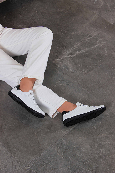 картинка Кеды ED'ART 157.8000'bl. Белый-черный от интернет магазина