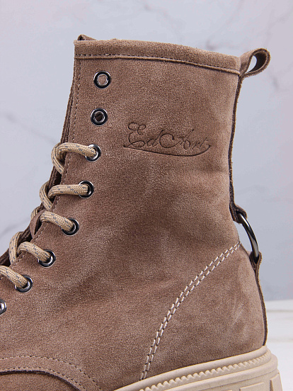 картинка Ботинки ED'ART 329.21153'bе. серо коричневый замша от интернет магазина