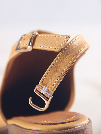 картинка Босоножки ED'ART 5133.23663'be. Тыква лион+коричневый от интернет магазина