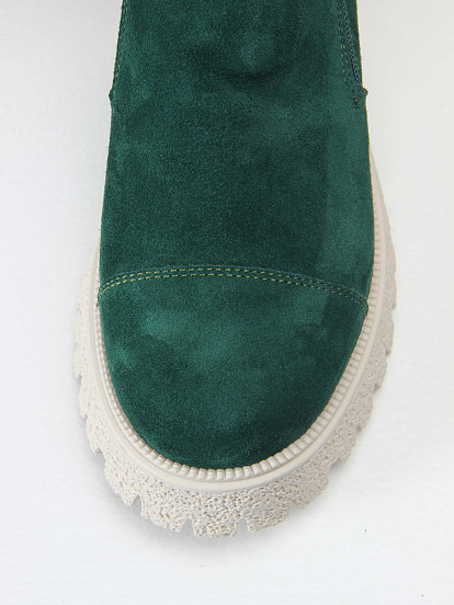 картинка Ботинки ED'ART 233.1541'be. Зеленый замша от интернет магазина