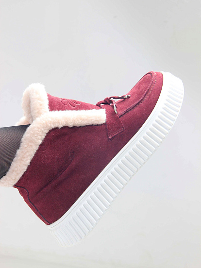 картинка Ботинки ED'ART 307.от11'w. бордовый замша от интернет магазина