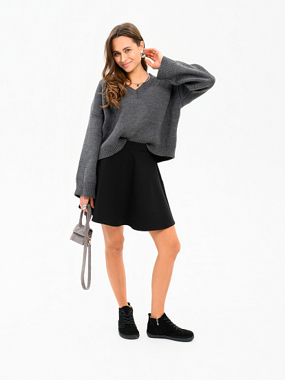 картинка Босоногие ботинки  ED'ART 210.NATA'bl.Черная замша от интернет магазина