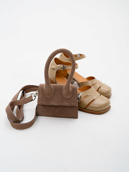 картинка Босоножки ED'ART 5032.23663'be. Круассан майами +коричневый от интернет магазина