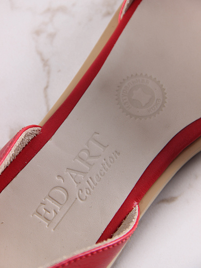 картинка Босоножки ED'ART 1024Z.110Z'bе. Красный+бежевый от интернет магазина