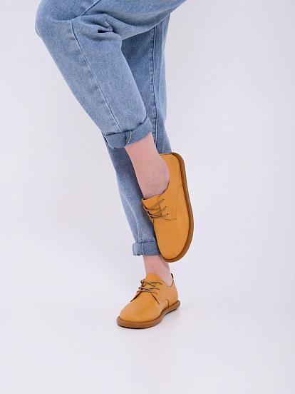 картинка Туфли ED'ART 181.ОКСЕ'br. Лион тыква+коричневый от интернет магазина