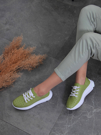 картинка Кроссовки ED'ART 168.236143w. Авокадо от интернет магазина