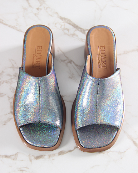 картинка Босоножки ED'ART 4012.23663'br. Черный ибица+коричневый от интернет магазина