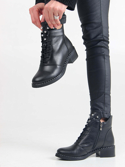 картинка Ботильоны ED'ART 244.vena.black от интернет магазина