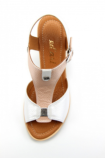 картинка Босоножки ED'ART 6001.624'be.pink-white от интернет магазина