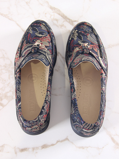 картинка Лоферы ED'ART 170.2614'bl. Черный феникс от интернет магазина