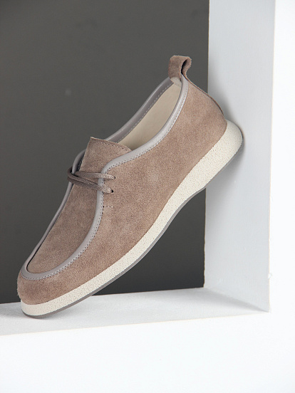 картинка Мокасины ED'ART 191.1607'be. коричневый капучино замша от интернет магазина