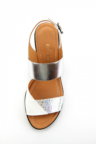 картинка Босоножки ED'ART 6004.624'bl.silver-white от интернет магазина