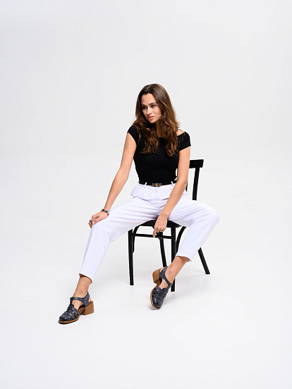 картинка Босоножки ED'ART 5035.23663'bе. Вакса черная+коричневый от интернет магазина