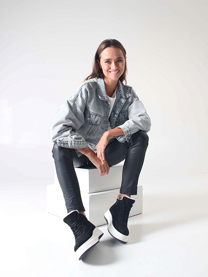 картинка Ботинки ED'ART 260.windy'w. черный замш от интернет магазина