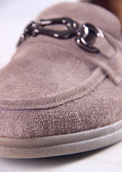 картинка Лоферы туфли ED'ART 172.2614'be. капучино замша от интернет магазина