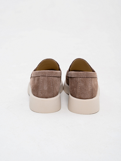 картинка Лоферы туфли ED'ART 176.1593'be. Капучино замша от интернет магазина